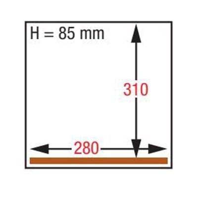 Machine sous-vide, chambre 280x310xh85 mm. - 4 m3/h GA-80/S